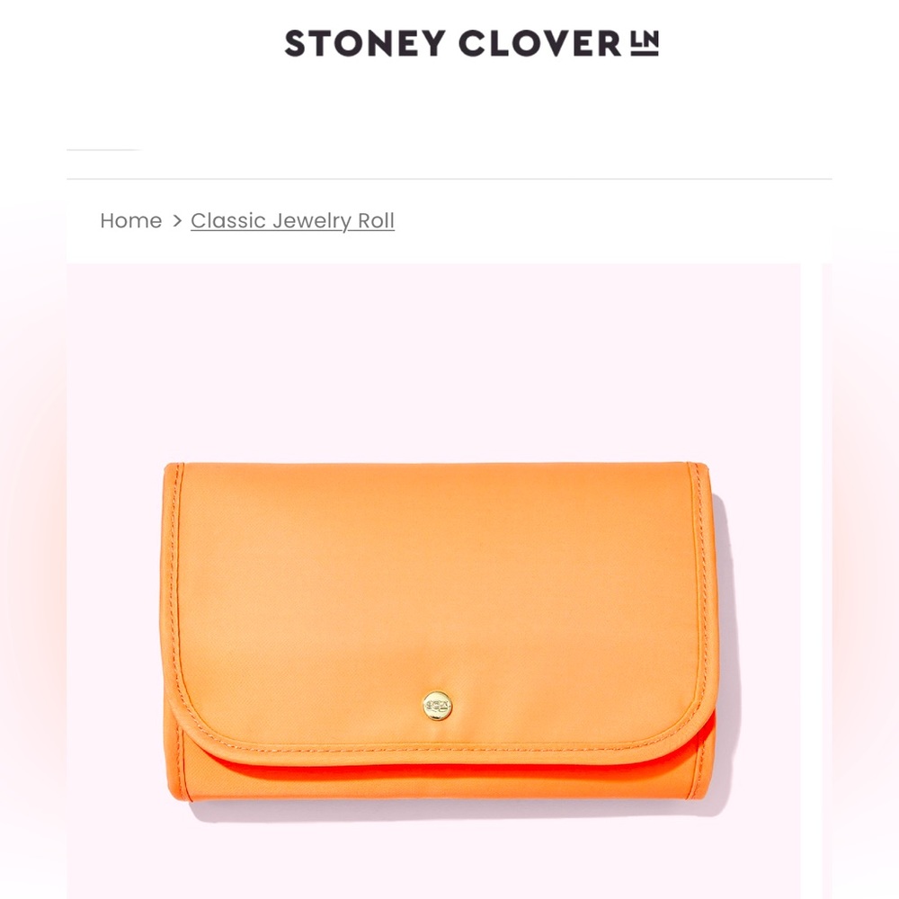 Stoney Clover Lane Nylon Classic Jewelry Roll (Peach)